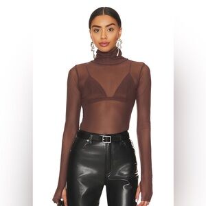 x Revolve Milo bodysuit in Cappuccino size XXS